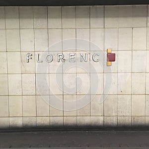 Prague underground station Florenc